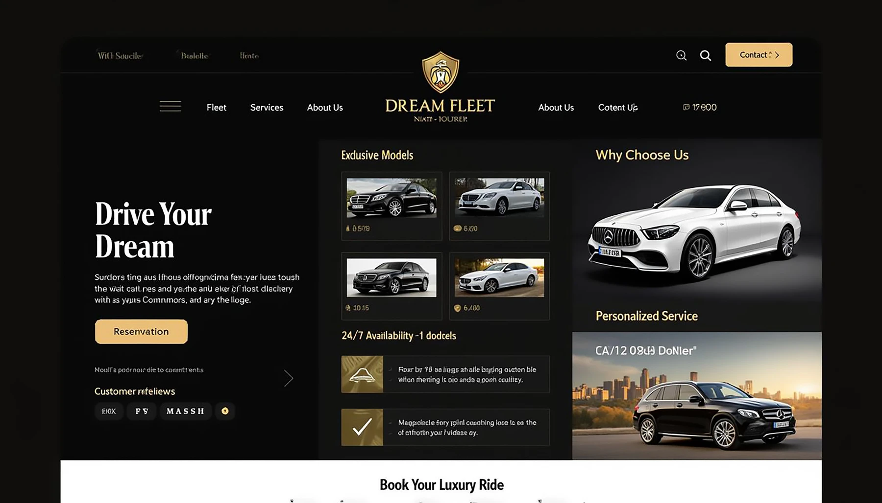 Luxury Automotive Website